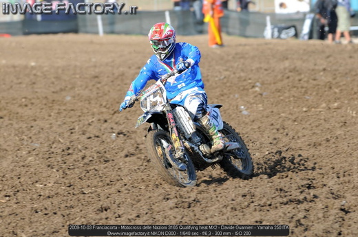2009-10-03 Franciacorta - Motocross delle Nazioni 3165 Qualifying heat MX2 - Davide Guarnieri - Yamaha 250 ITA